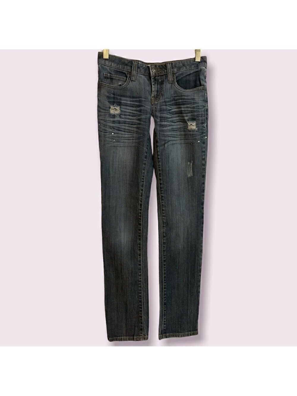 MUDD Jeans Womens Straight Leg Size 1 Vintage Wash